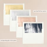 "Modern Brush" - Wedding Invitations in Steel Blue by Lisa Guerrero - Envelope Liner Options