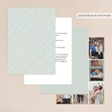 "Modern Wreath" - Wedding Invitations in Sage by Hooray Creative - Back of Card