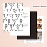 "Slanted" - Wedding Invitations in Noir by Drango Design - Back of Card
