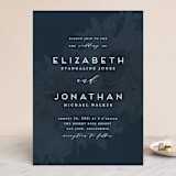 "Dash" - Wedding Invitations in Midnight by Grace Kreinbrink - Front
