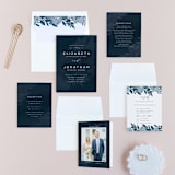 "Dash" - Wedding Invitations in Midnight by Grace Kreinbrink - Invitation Suite