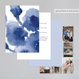 "Cornflower Wedding" - Wedding Invitations in Periwinkle by Chris Griffith - Back of Card