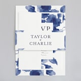 "Cornflower Wedding" - Wedding Invitations in Periwinkle by Chris Griffith - Assembled