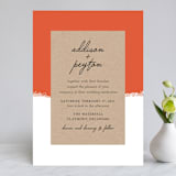 "Joyfully Ever After" - Wedding Invitations in Tangerine by Faith Harlow - Front