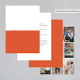 "Joyfully Ever After" - Wedding Invitations in Tangerine by Faith Harlow - Back of Card