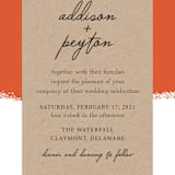 "Joyfully Ever After" - Wedding Invitations in Tangerine by Faith Harlow - Close-Up
