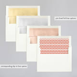 "Joyfully Ever After" - Wedding Invitations in Tangerine by Faith Harlow - Envelope Liner Options