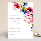 "Technicolor Flora" - Wedding Invitations in Poppy by Angela Marzuki - Front