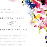 "Technicolor Flora" - Wedding Invitations in Poppy by Angela Marzuki - Close-Up