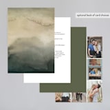 "Olive Branch" - Wedding Invitations in Olive by Wildfield Paper Co - Back of Card