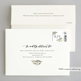 "Olive Branch" - Wedding Invitations in Olive by Wildfield Paper Co - FREE Recipient Addressing