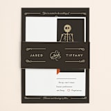 "Until Death" - Wedding Invitations in Golden by Katie Zimpel - Assembled