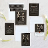 "Until Death" - Wedding Invitations in Golden by Katie Zimpel - Invitation Suite