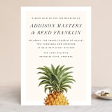 "Party in Paradise" - Wedding Invitations in Pineapple by Erin Hodges - Front