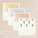"Party in Paradise" - Wedding Invitations in Pineapple by Erin Hodges - Envelope Liner Options