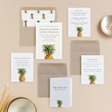"Party in Paradise" - Wedding Invitations in Pineapple by Erin Hodges - Invitation Suite
