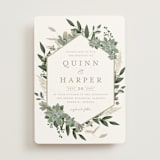 "Succulent Surround" - Wedding Invitations in Cloud by Susan Moyal - Front