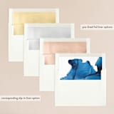 "blue tides" - Wedding Invitations in Sea Blue by Erin Deegan - Envelope Liner Options