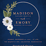 "Floral Ring" - Wedding Invitations in Atlantic by Karidy Walker - Close-Up