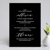 "Perspective" - Wedding Invitations in Noir by Kimberly FitzSimons - Front