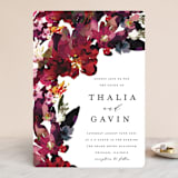 "Tidal Blooms" - Wedding Invitations in Holly by Grace Kreinbrink - Front