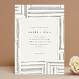 "Pattern Play" - Wedding Invitations in Pebble by Anelle Mostert - Front
