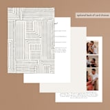 "Pattern Play" - Wedding Invitations in Pebble by Anelle Mostert - Back of Card