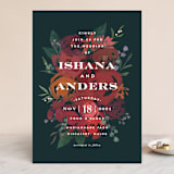 "Midnight Garden" - Wedding Invitations in Deep Sea by Jennifer Wick - Front