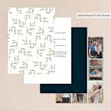 "Midnight Garden" - Wedding Invitations in Deep Sea by Jennifer Wick - Back of Card