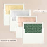 "Midnight Garden" - Wedding Invitations in Deep Sea by Jennifer Wick - Envelope Liner Options