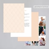 "Today & Always" - Wedding Invitations in Peach by Stacey Meacham - Back of Card