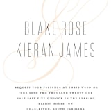 "Today & Always" - Wedding Invitations in Peach by Stacey Meacham - Close-Up