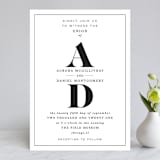 "Prelude" - Wedding Invitations in Vanilla by Nazia Hyder - Front