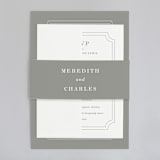"Framed Details" - Wedding Invitations in Pebble by Kimberly FitzSimons - Assembled