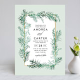 "Destination" - Wedding Invitations in Palm by Pink House Press - Front