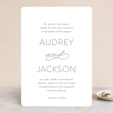 "Forever And" - Wedding Invitations in Black Tie by Kim Dietrich Elam - Front
