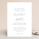 "Forever And" - Wedding Invitations in Black Tie by Kim Dietrich Elam - Front
