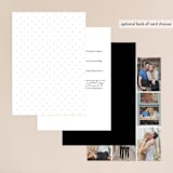 "Forever And" - Wedding Invitations in Black Tie by Kim Dietrich Elam - Back of Card