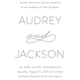 "Forever And" - Wedding Invitations in Black Tie by Kim Dietrich Elam - Close-Up
