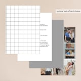 "His and Hers" - Wedding Invitations in Dusk by Erin Deegan - Back of Card