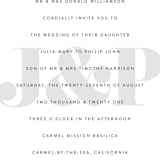 "His and Hers" - Wedding Invitations in Dusk by Erin Deegan - Close-Up