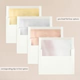 "Sweet Setting" - Wedding Invitations in Carnation by Lindsay Megahed - Envelope Liner Options