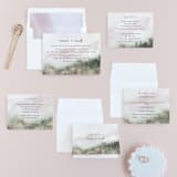 "Sweet Setting" - Wedding Invitations in Carnation by Lindsay Megahed - Invitation Suite