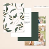 "Love Grows" - Wedding Invitations in Leaf by Leah Bisch - Back of Card