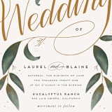 "Love Grows" - Wedding Invitations in Leaf by Leah Bisch - Close-Up