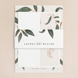 "Love Grows" - Wedding Invitations in Leaf by Leah Bisch - Assembled