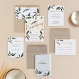 "Love Grows" - Wedding Invitations in Leaf by Leah Bisch - Invitation Suite
