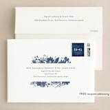 "Floral screenprint" - Wedding Invitations in Navy by Jennifer Wick - FREE Recipient Addressing