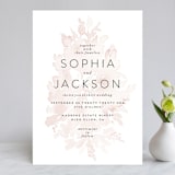 "Ethereal Bouquet" - Wedding Invitations in Blush by Petra Kern - Front