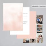"Ethereal Bouquet" - Wedding Invitations in Blush by Petra Kern - Back of Card